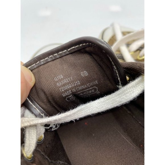 Coach White Tan Women's Sneakers Size 6B - Picture 6 of 7